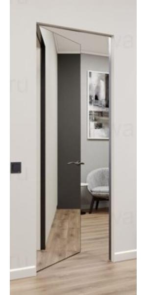 Invisible Revers Зеркало c черной алюминиевой кромкой